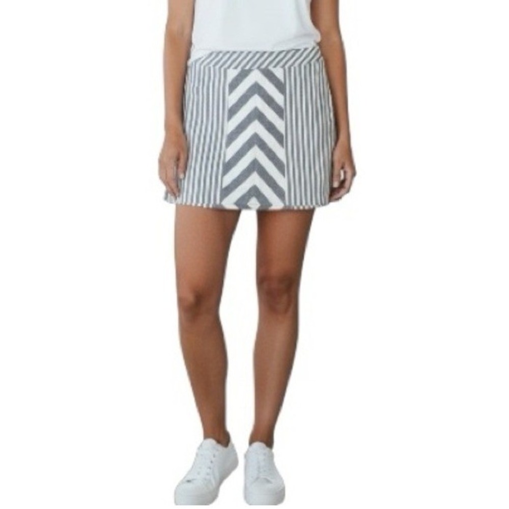 Lady Hagan Women's Golf Skort Mixed Stripes Built in Shorts, Sz 4 Preppy Summer